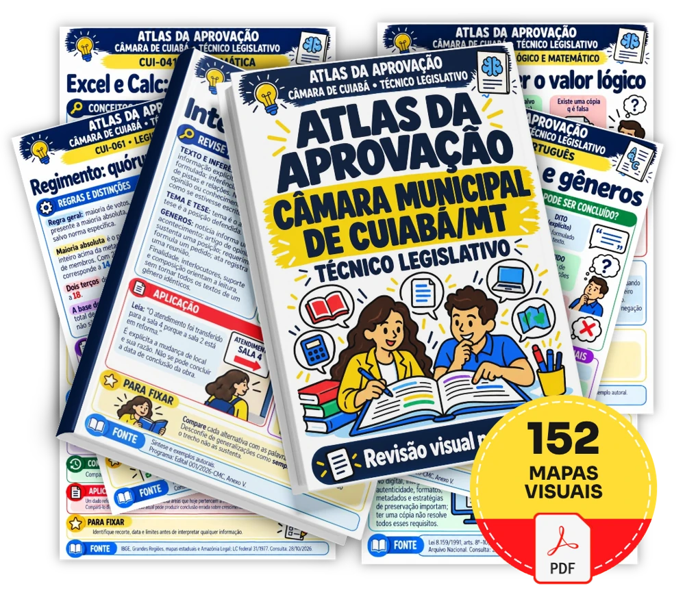 Coleção Atlas da Aprovação para Técnico Legislativo da Câmara de Cuiabá